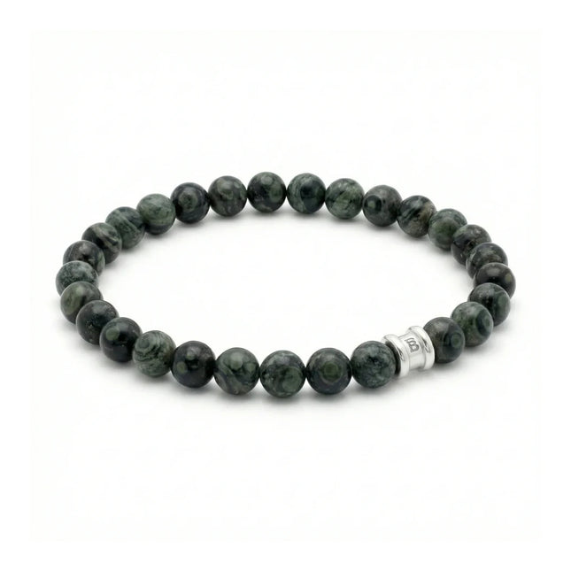 Ανδρικό STEEL & BARNETT Βραχιόλι με Xάντρες Kambaba Jasper - SBB/004