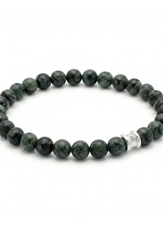 Ανδρικό STEEL & BARNETT Βραχιόλι με Xάντρες Kambaba Jasper - SBB/004