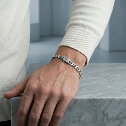Ανδρικό STEEL & BARNETT Βραχιόλι με Αλυσίδα Link Chain από Ανοξείδωτο Ατσάλι - SSTBSS/002