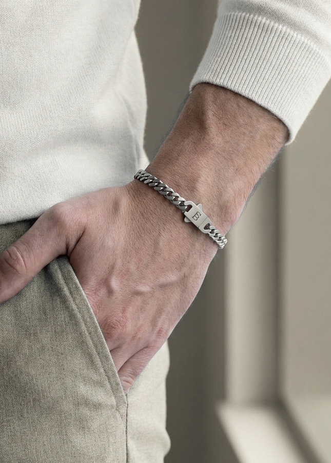 Ανδρικό STEEL & BARNETT Βραχιόλι με Αλυσίδα Link Chain από Ανοξείδωτο Ατσάλι - SSTBSS/002