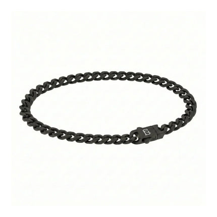 Ανδρικό STEEL & BARNETT Βραχιόλι με Αλυσίδα Link Chain από Μαύρο Ανοξείδωτο Ατσάλι - BEB/001