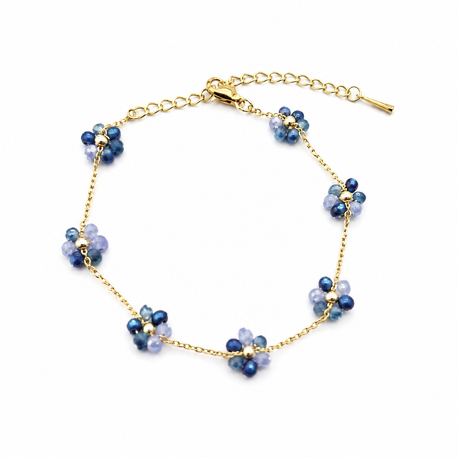 Tempo Mio Γυναικείο Βραχιόλι Forever Bloom, Επίχρυσο PVD 18K από Ανοξείδωτο Ατσάλι-TMBG002