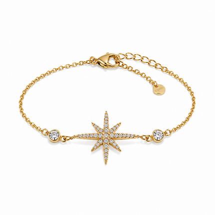 Tempo Mio Γυναικείο Βραχιόλι Sky Sparkle, Επίχρυσο από Ανοξείδωτο Ατσάλι-TMBG005