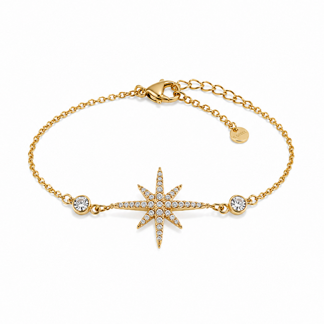Tempo Mio Γυναικείο Βραχιόλι Sky Sparkle, Επίχρυσο από Ανοξείδωτο Ατσάλι-TMBG005