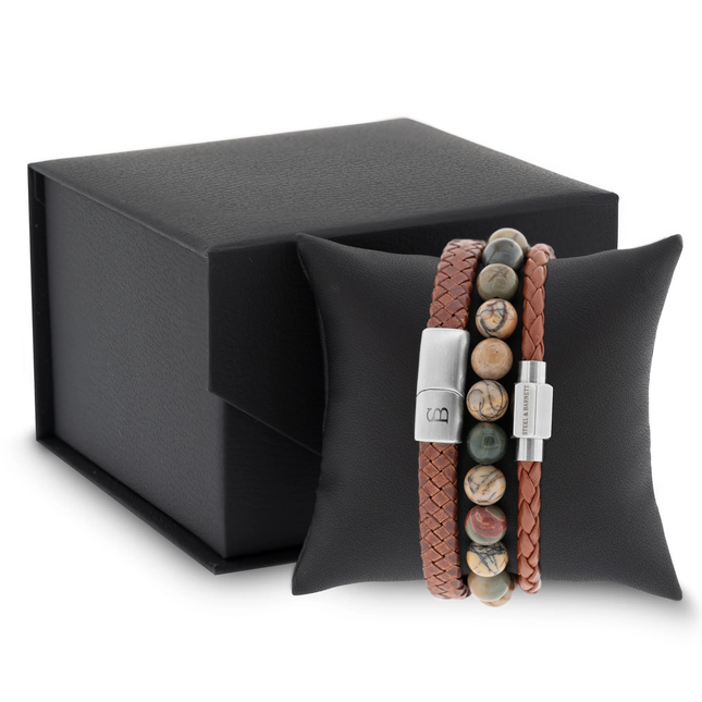 Ανδρικό Gift Set STEEL & BARNETT Triple Cognac / X-GS-TR-COG-S